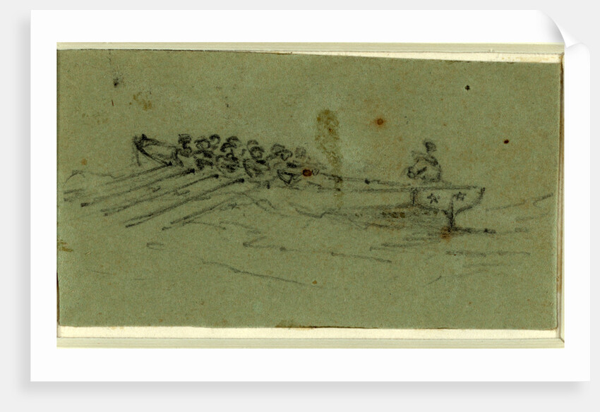 Longboat by Alfred R Waud