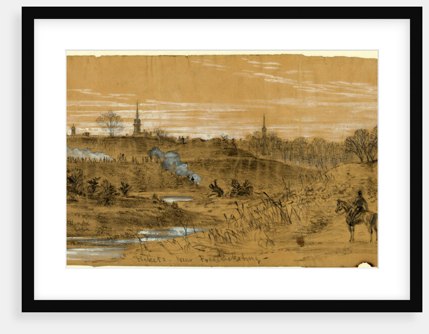 Pickets near Fredericksburg, 1862 ca. December by Alfred R Waud