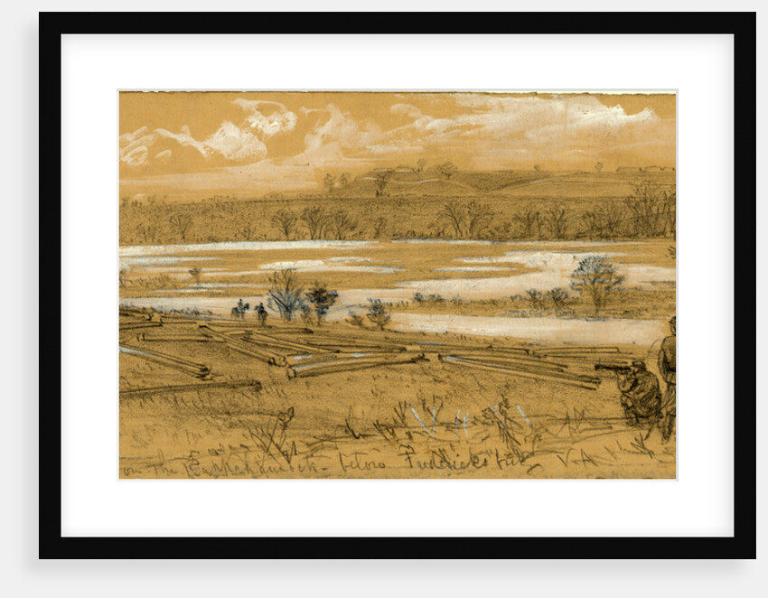 Skinkers Neck on the Rappanhannock below Fredericksburg, VA, 1862 ca. December by Alfred R Waud