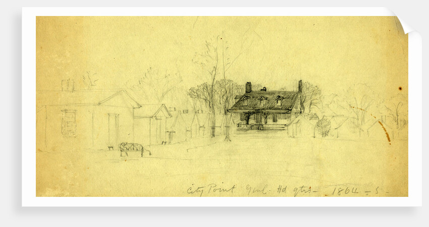 City Point Genl. Hd.qts, 1864-5, 1865 by Alfred R Waud