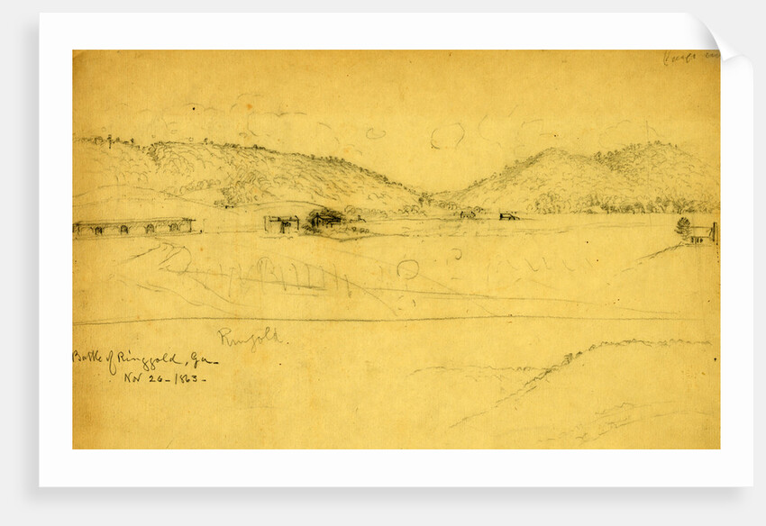Battle of Ringgold, Ga, Nov. 26, 1863, ca. 1863 November by Alfred R Waud