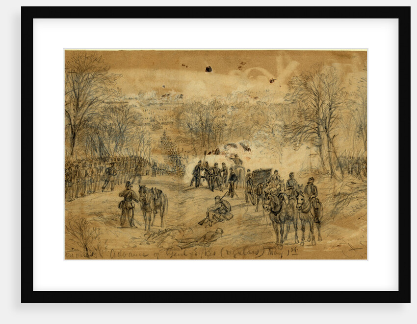 Victorious Advance of Genl. Sykes (regulars) May 1st 1863 by Alfred R Waud