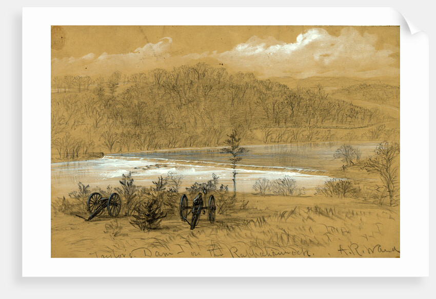 Taylor's Dam on the Rappahannock by Alfred R Waud
