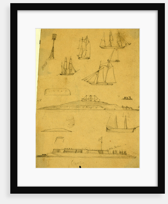 Sketches of ships and forts, 1860-1865 by Alfred R Waud