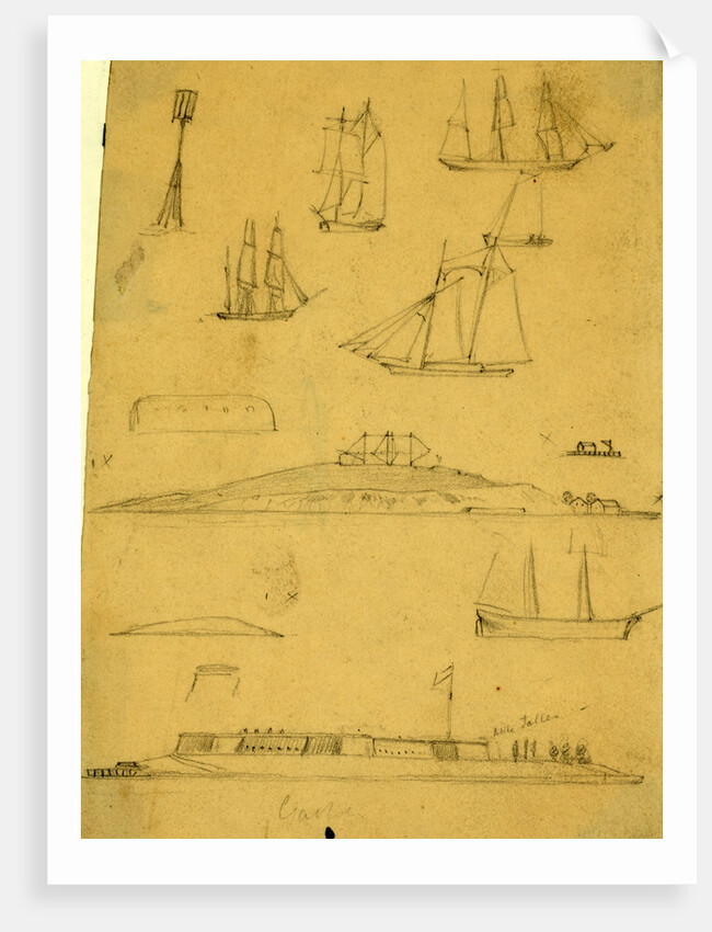 Sketches of ships and forts, 1860-1865 by Alfred R Waud
