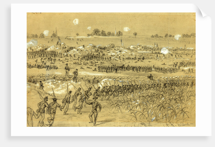 Scene of the explosion Saturday July 30th 1864 by Alfred R Waud