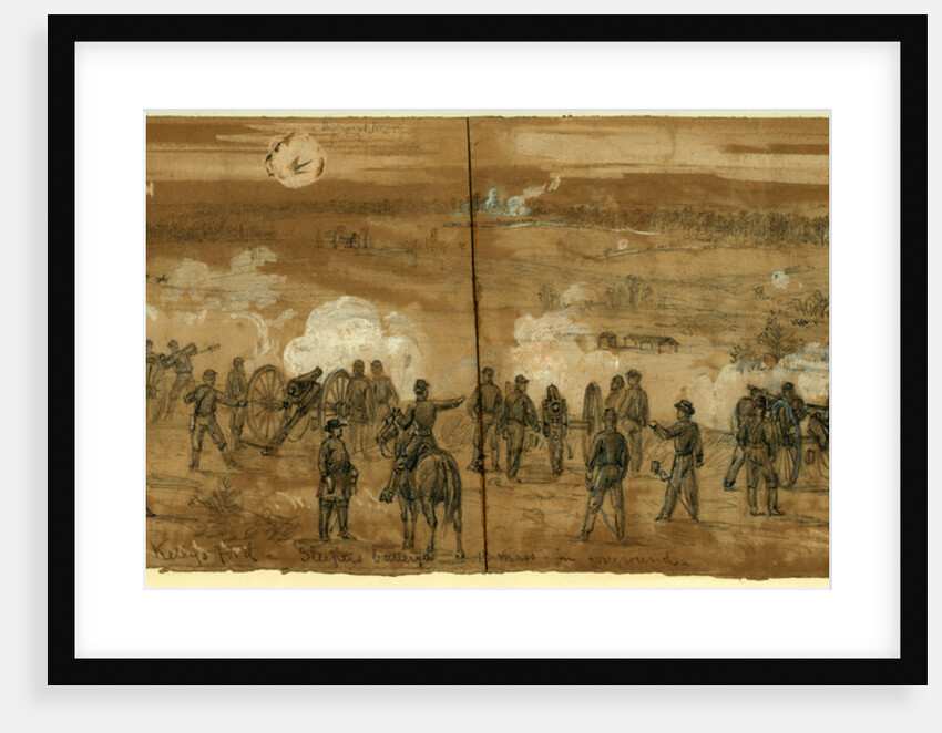 Fight at Kelly's Ford Sleepers battery, 1863 November 7 by Alfred R Waud