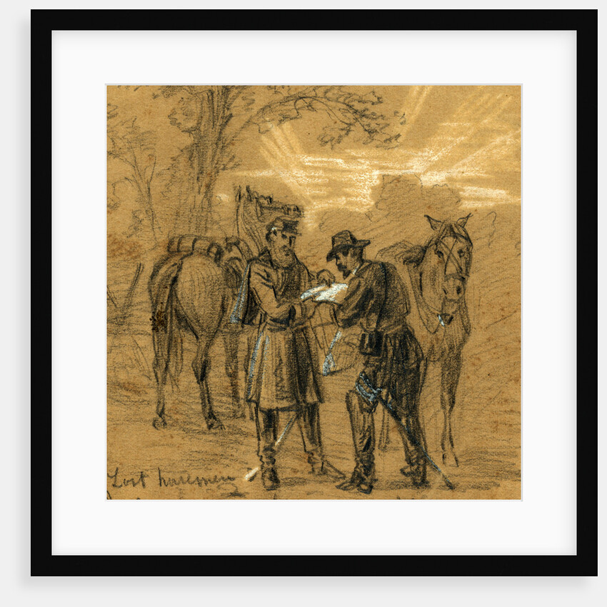 Lost horsemen. In search of a road, 1862 ca. November by Alfred R Waud