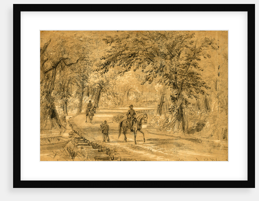 Bridge through the Chickahominy Swamp by Alfred R Waud