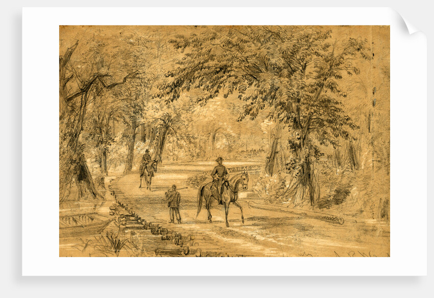 Bridge through the Chickahominy Swamp by Alfred R Waud