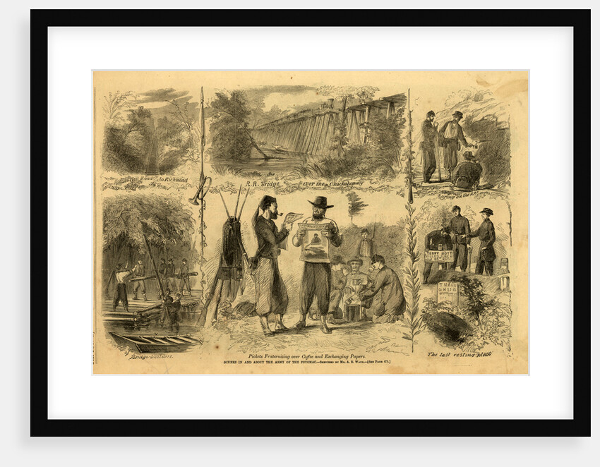 Scenes in and about the Army of the Potomac, 1862 July 26, 1 wood by Alfred R Waud