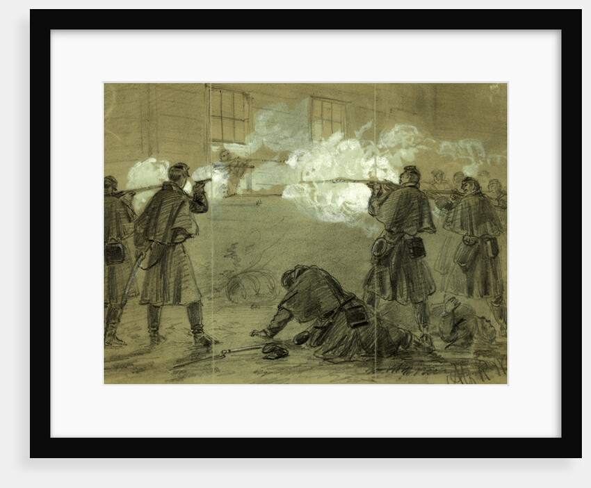 Bloody fight at Occoquan, Va, 1862 January 29 by Alfred R Waud