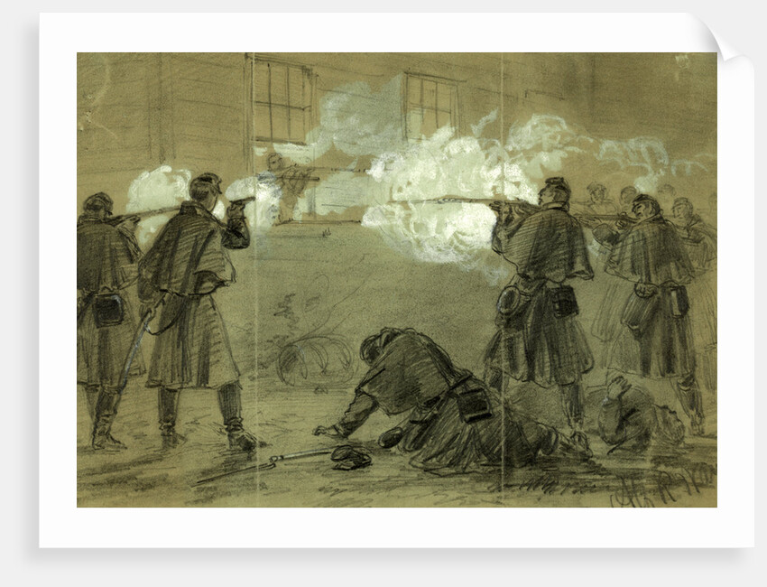 Bloody fight at Occoquan, Va, 1862 January 29 by Alfred R Waud