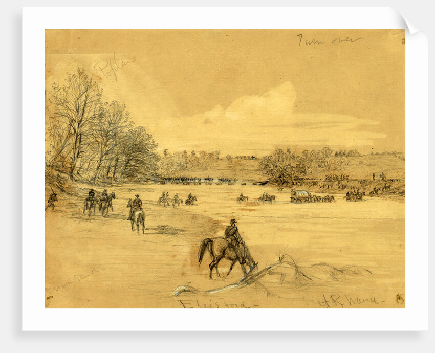 Ely's Ford, 1864 May 4 by Alfred R Waud