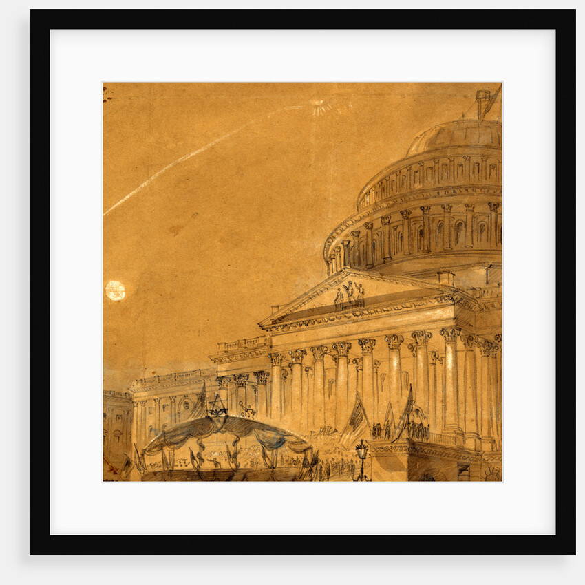 Great War Meeting at Washington, District of Columbia, August 6, 1862, 1862 August 6 by Alfred R Waud