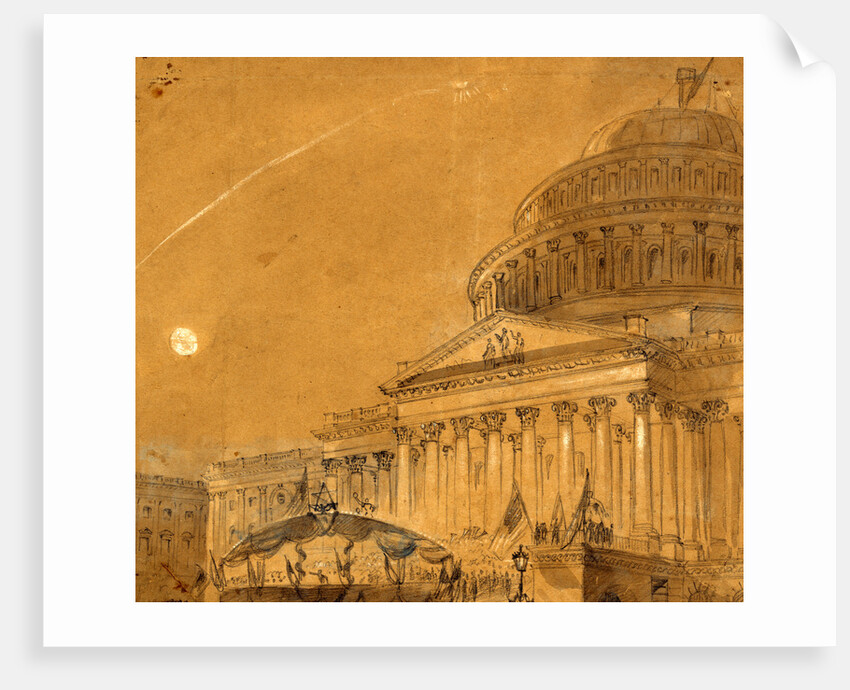 Great War Meeting at Washington, District of Columbia, August 6, 1862, 1862 August 6 by Alfred R Waud