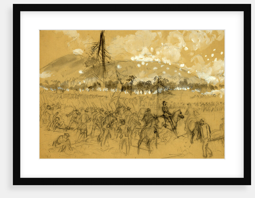 General Sherman at the Battle of Kennesaw Mountain, Ga, 1864 ca. June 27 by Alfred R Waud