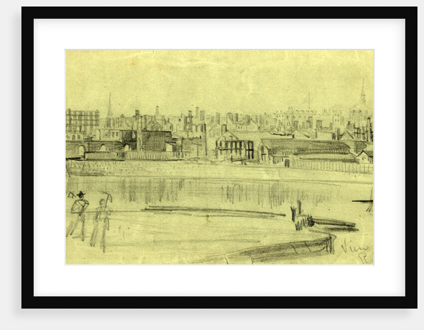 View of burned district Richmond, 1865 ca. April-May by Alfred R Waud
