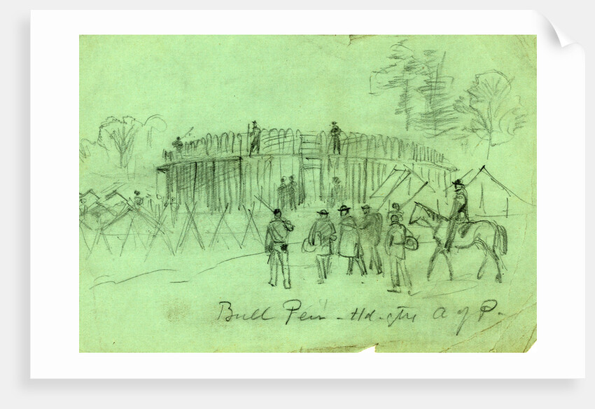 Bull Pen - Hd. qtrs A of P by Alfred R Waud