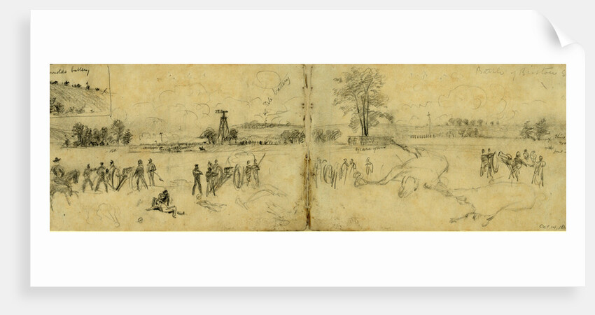 Battle of Bristow Station, 1863 October 14 by Alfred R Waud