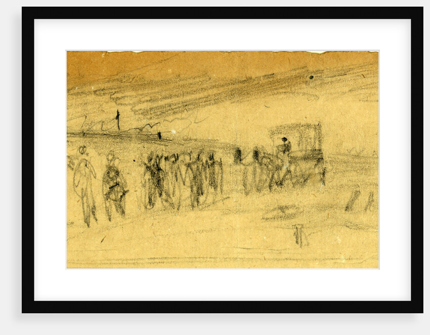 Troops on the road by Alfred R Waud