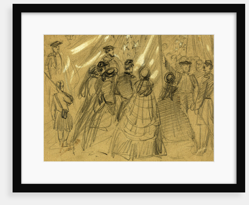 The captured flags in the O, 1862 February by Alfred R Waud