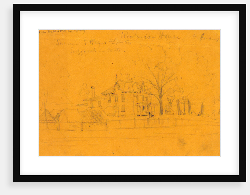 Rowlands House N. Jersey, 1862 July? by Alfred R Waud