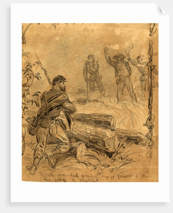 Rebel wounded coming in as prisoners on the field of battle, 1863 ca. July by Alfred R Waud