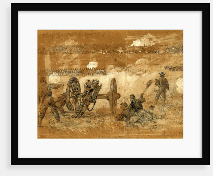 Reconnaissance by Bufords Cavalry towards the Rapidan river by Alfred R Waud