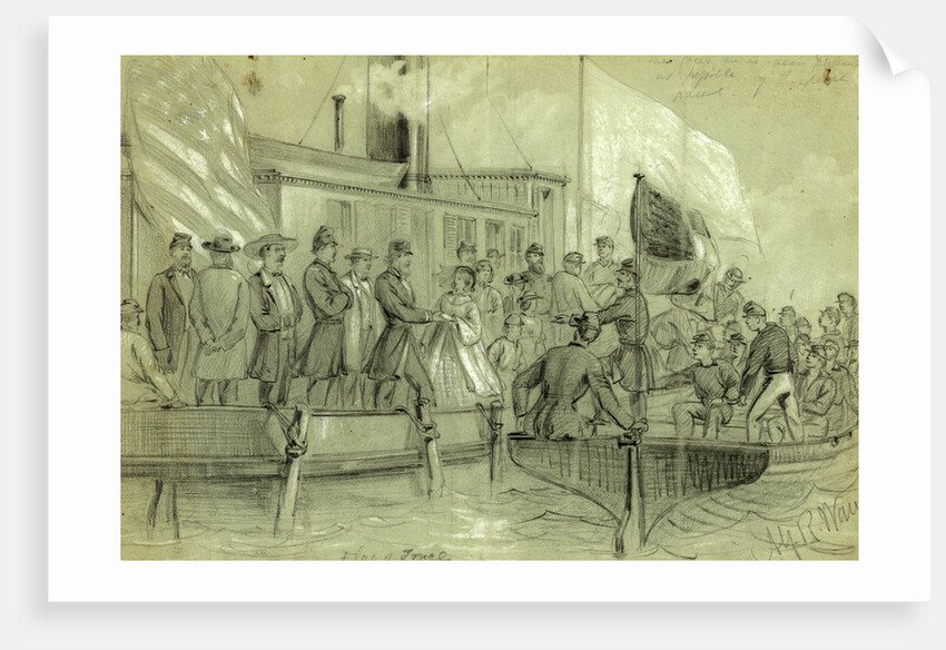 Flag of Truce by Alfred R Waud