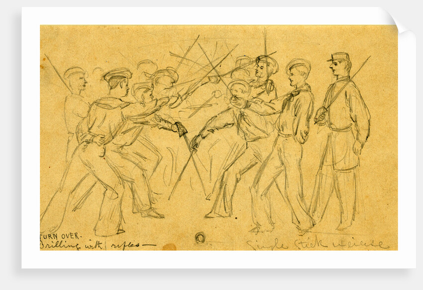 Single stick exercise by Alfred R Waud