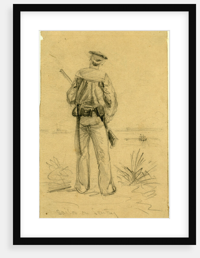 Sailor on Sentry by Alfred R Waud