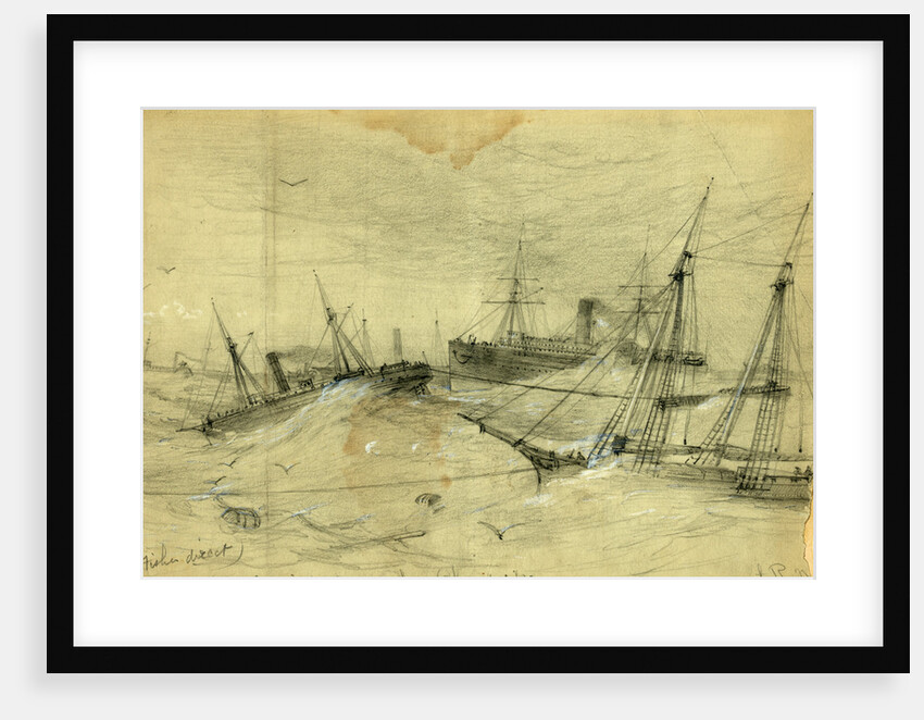 For Ft. Fisher direct. The Expedition leaving the Chesapeake by Alfred R Waud