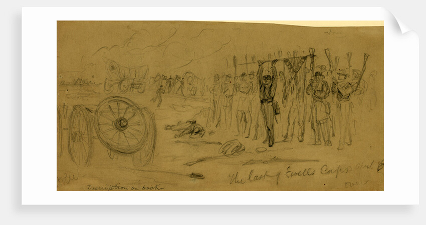 The last of Ewells corps April 6 by Alfred R Waud