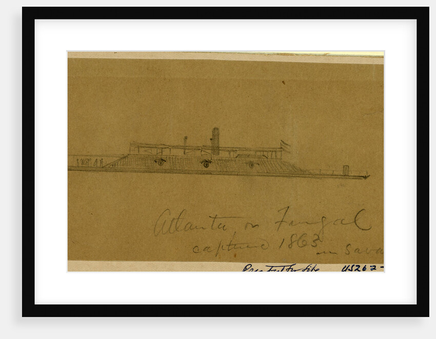 Atlanta or Fingal captured 1863 in Savannah by Alfred R Waud