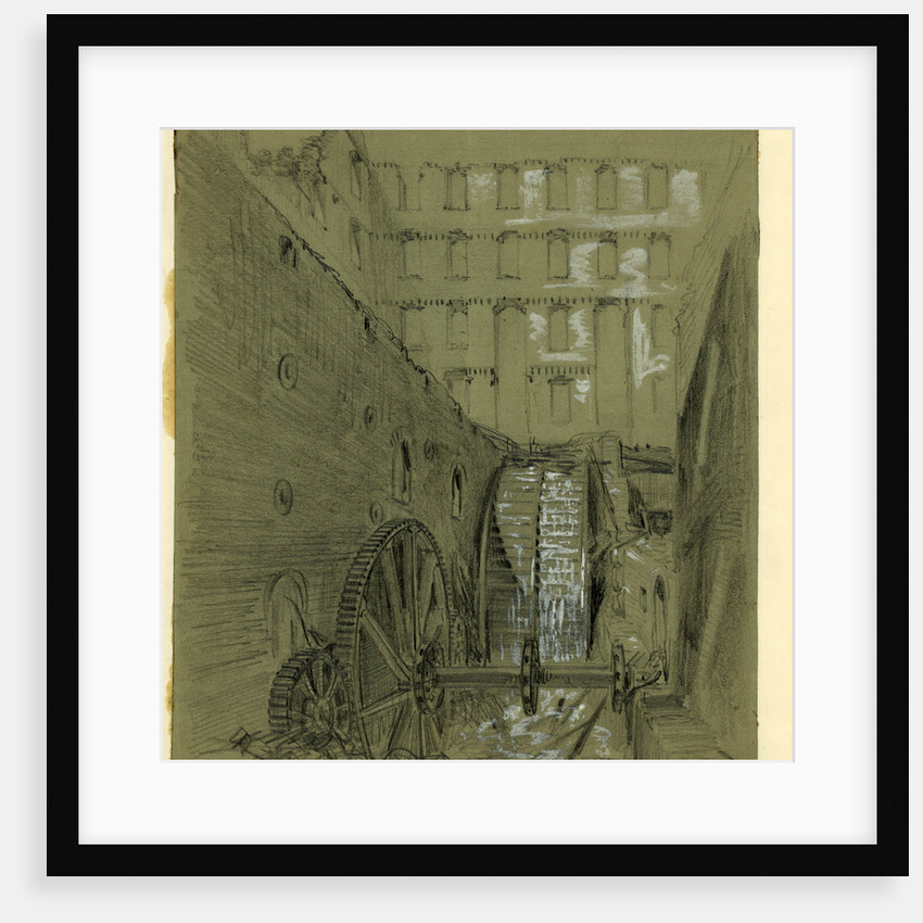 Ruins of the water wheel in Gallego Flour Mills, Richmond, Va. by Alfred R Waud