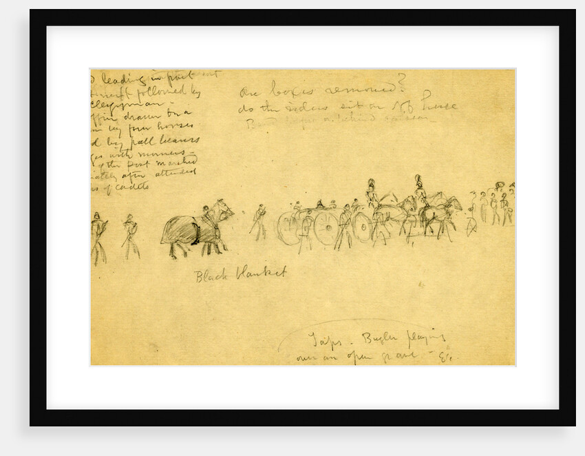 A military funeral by Alfred R Waud