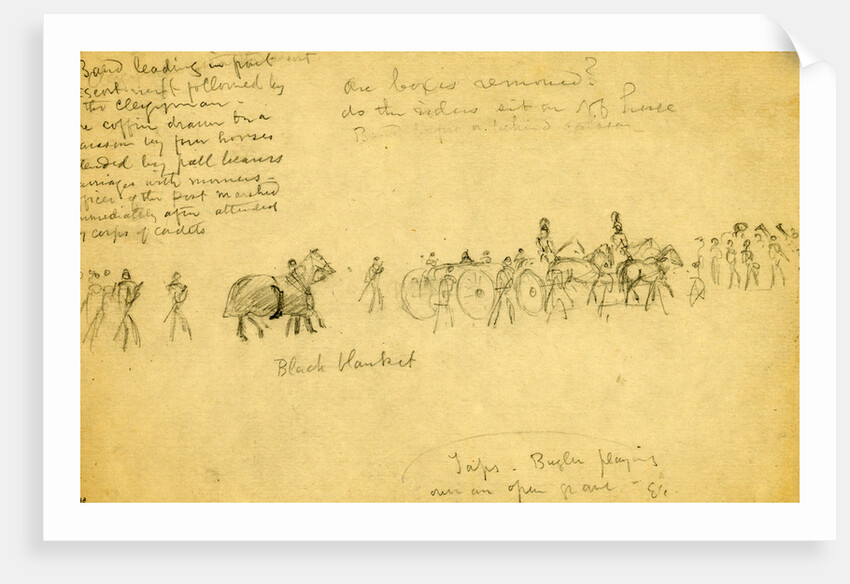 A military funeral by Alfred R Waud