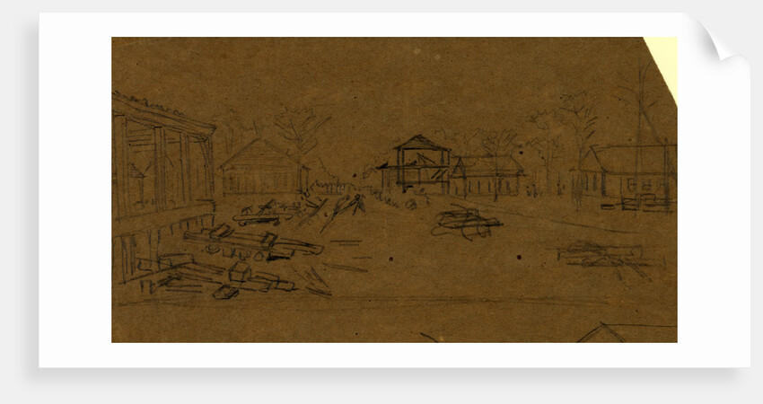 Army camp by Alfred R Waud