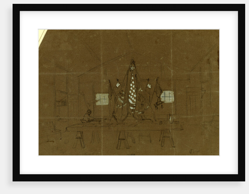 Col. Butterfields headquarters, Camp Anderson DC by Alfred R Waud