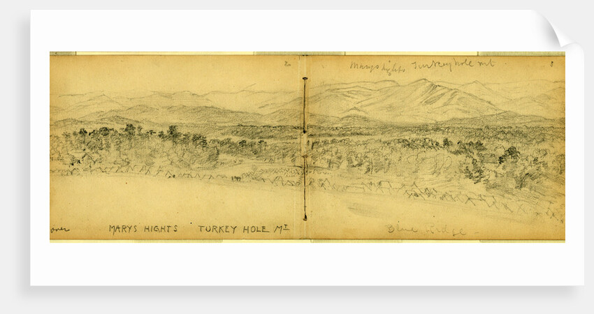 Mary hights sic, Turkey hole mt. Blue Ridge by Alfred R Waud