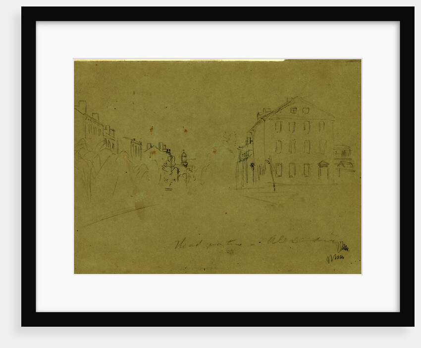 Headquarters, Alexandria by Alfred R Waud