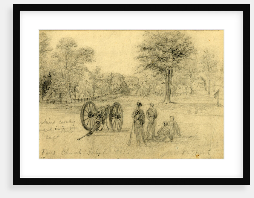 Falls Church, July 1st, 1861, Outpost by Alfred R Waud