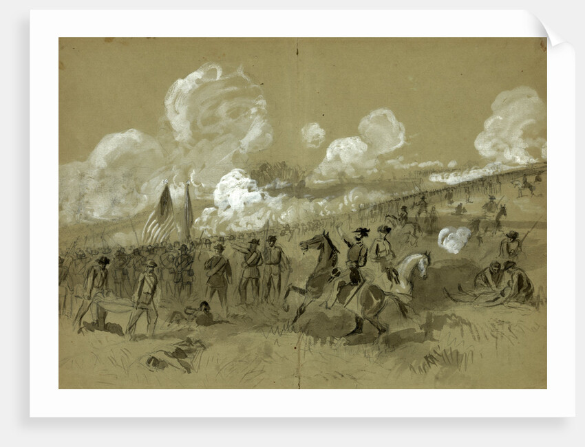 Colonel Burnside's brigade at Bull Run by Alfred R Waud