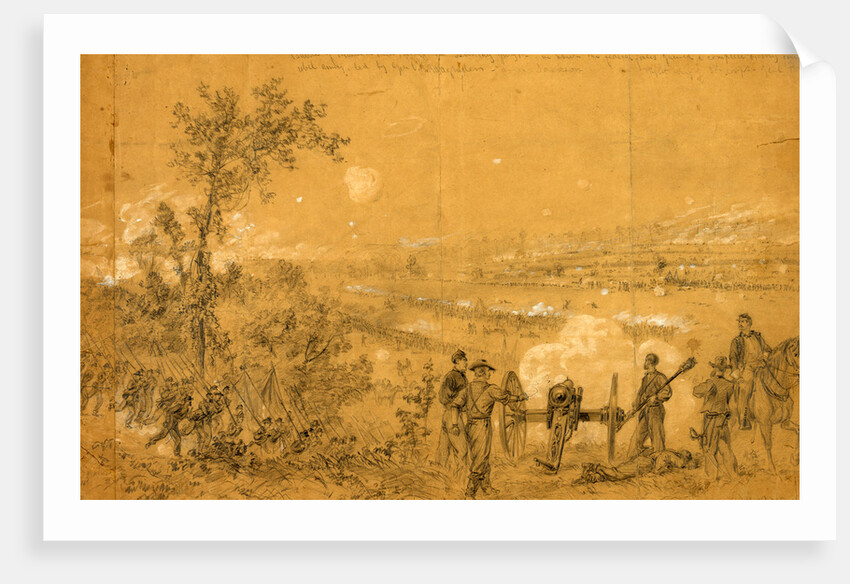 Battle of Malvern hills fought on Tuesday July 1st by Alfred R Waud