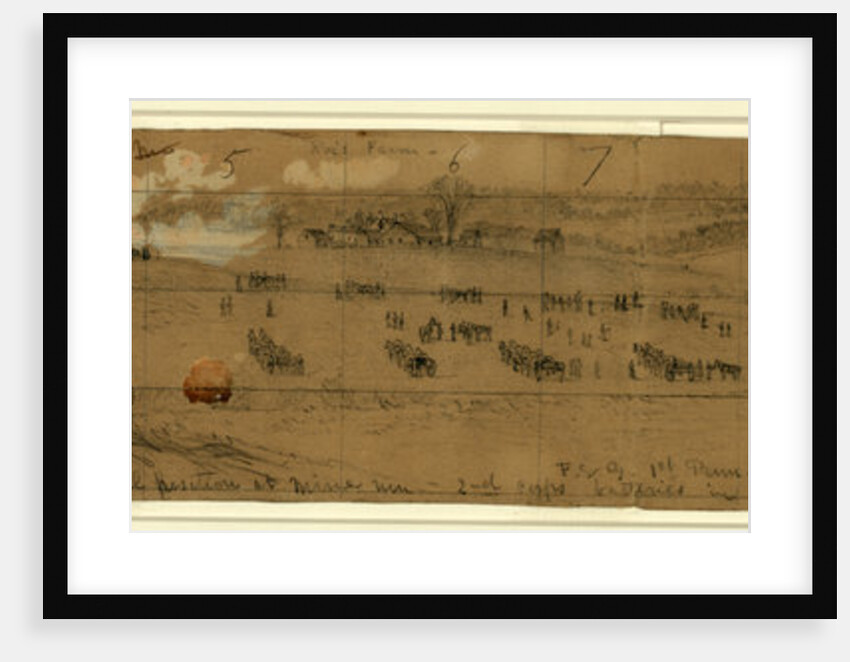 June 2nd Position nr. Cold Harbor, rifle pits in the front by Alfred R Waud