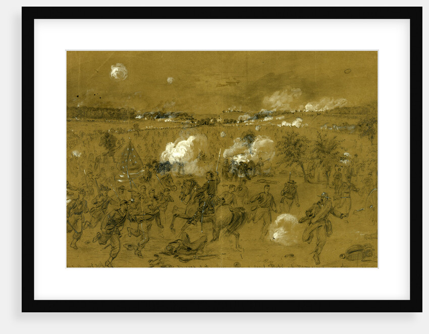 Defeat of the Army of Genl. Pope at Manassas on the Old Bull run battleground by Alfred R Waud