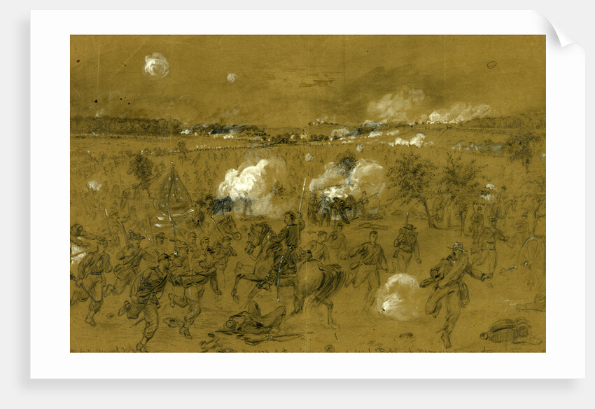 Defeat of the Army of Genl. Pope at Manassas on the Old Bull run battleground by Alfred R Waud