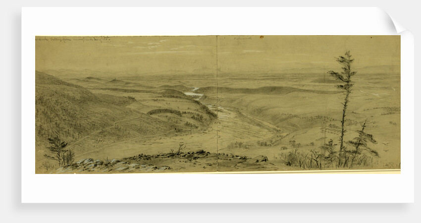 Shenandoah Valley from Maryland heights by Alfred R Waud