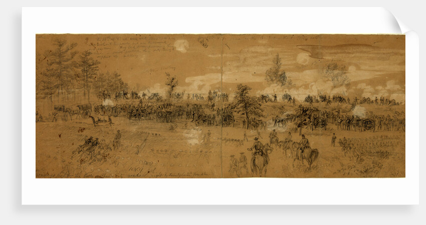 Monday's fight. The battle of Charles City road. Fought by Heintzelman and Franklin by Alfred R Waud